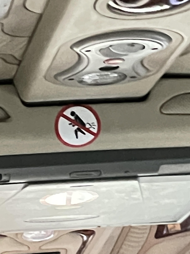 No Farting on cabs in Thailand