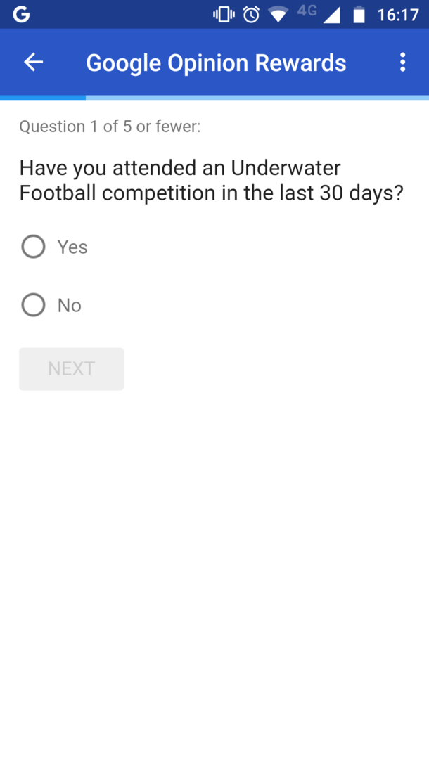 No google no I have not