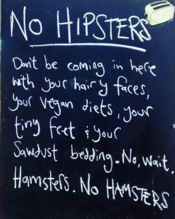 No Hipsters