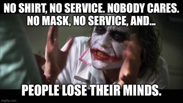 NO MASK NO SERVICE