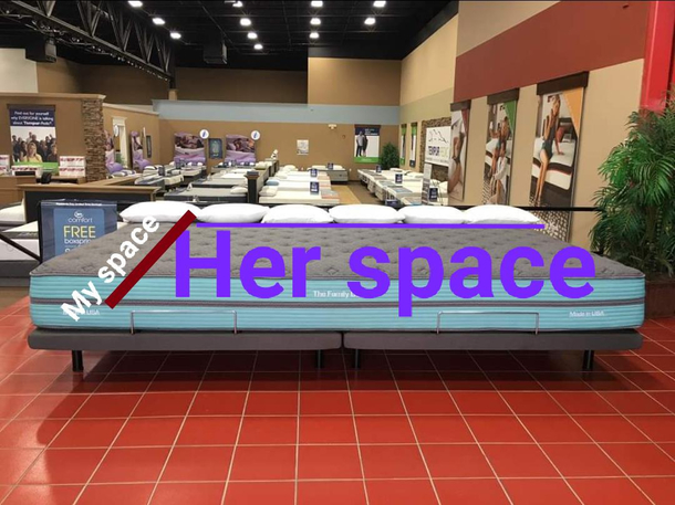 No matter the bed size this is the golden rule