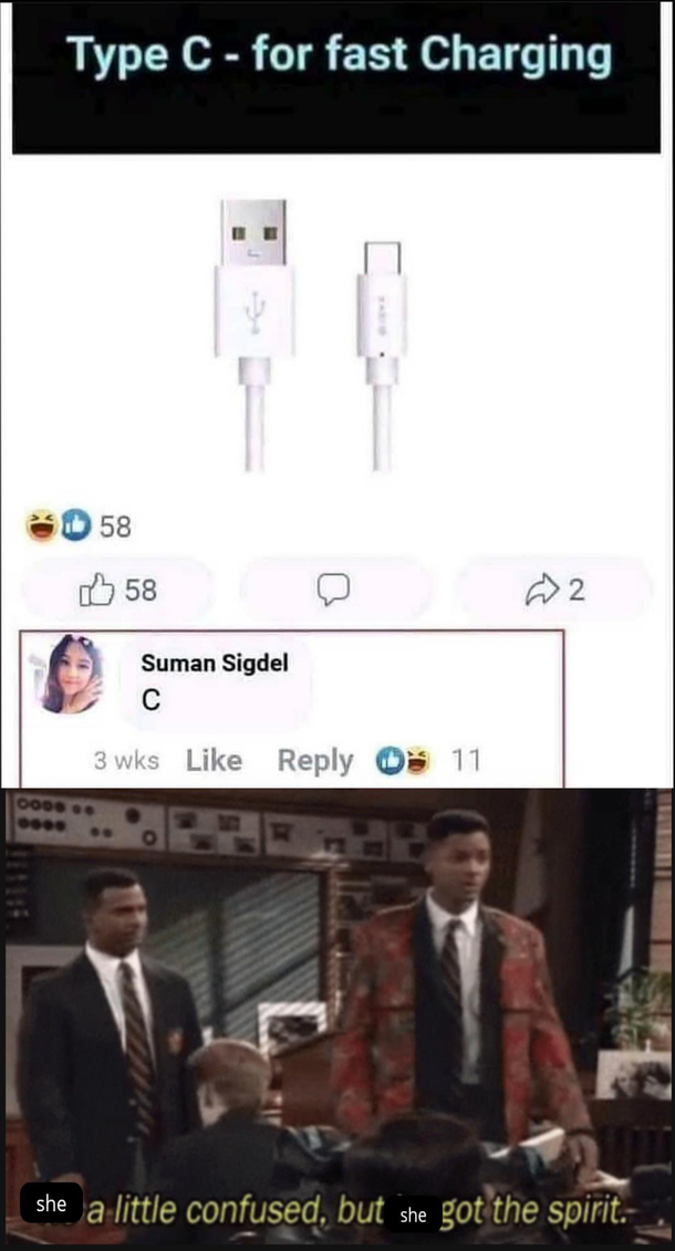 No no she got a point