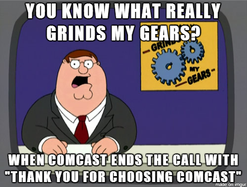 No one chooses Comcast they are forced into the decision due to lack of options