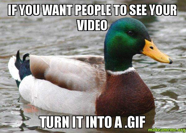 No one likes videos