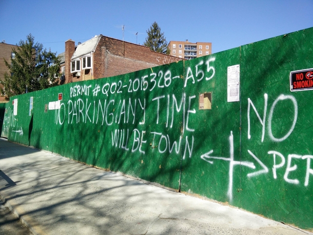 No parking Town zone
