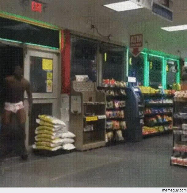 No roller blades allowed in the store