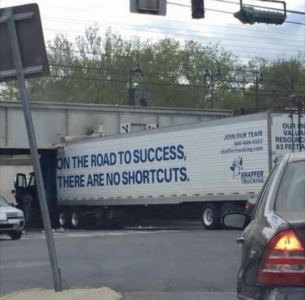 No shortcuts