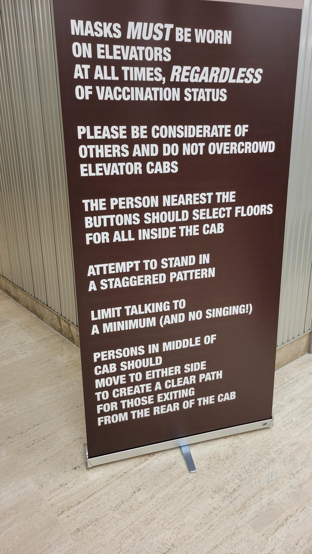 No singing