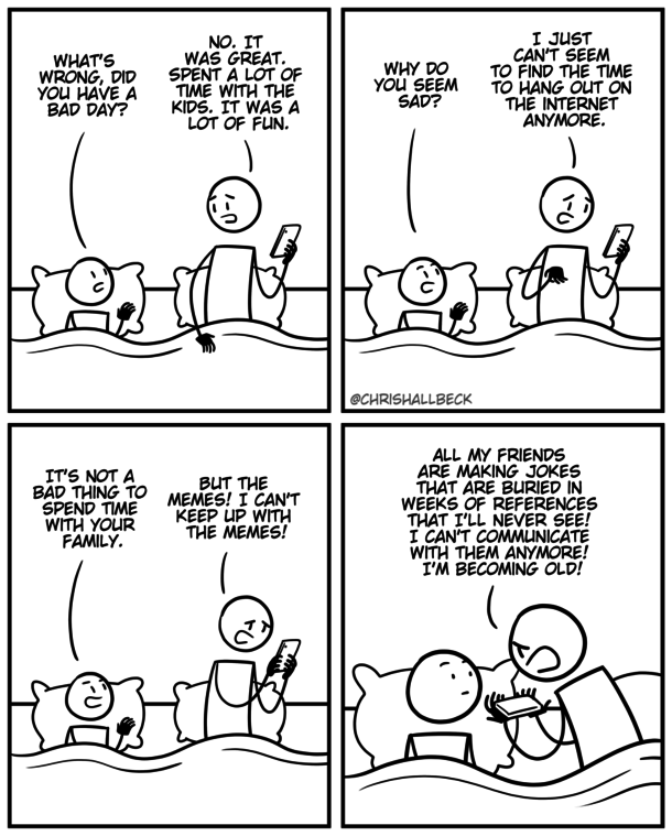 No time for the internet