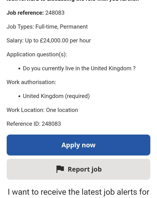 No way I want in now