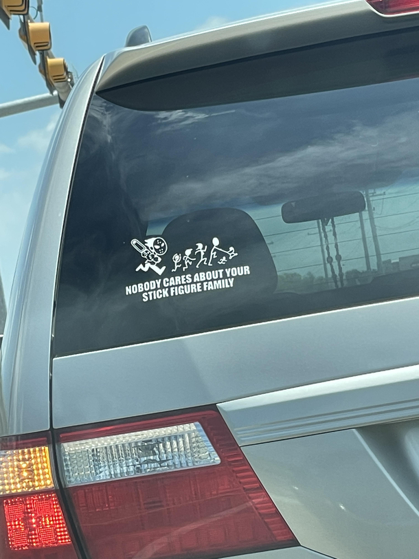 Nobody cares about your stick figure family