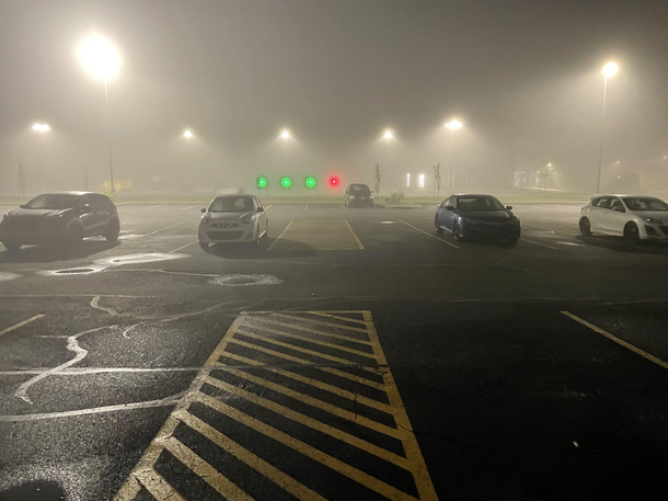 Nobody told me there was a race about to start in the parking lot though