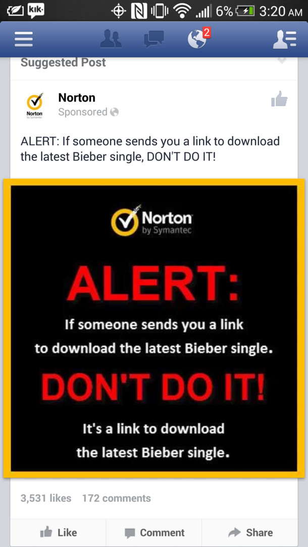 Norton always with the jokes