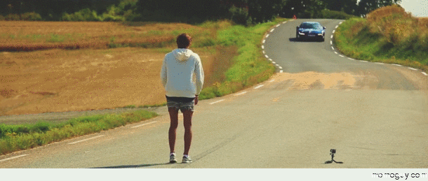 Norwegian jumping over Audi R in kmh