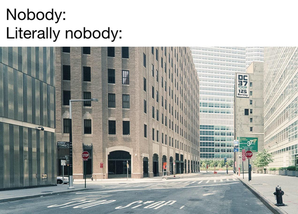 Not a single person
