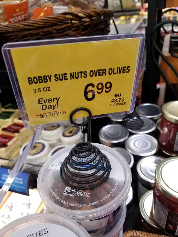 Not all over my olives
