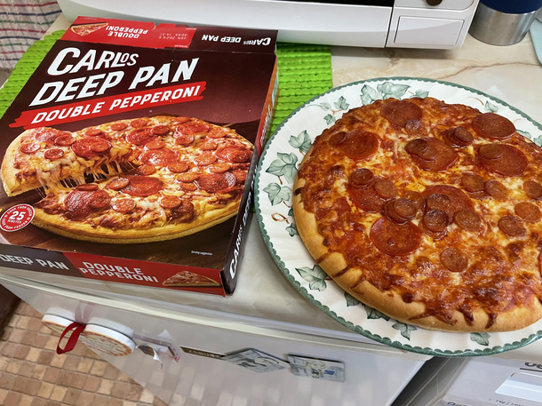 Not bad at all - Carlos deep pan pizza from Aldi