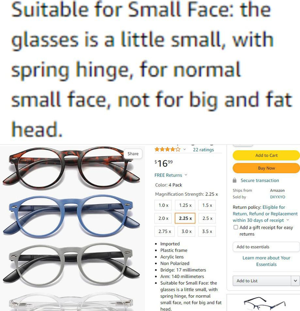 Not For Big and Fat Head