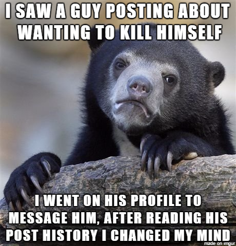 Not helping doesnt make me THAT bad does it