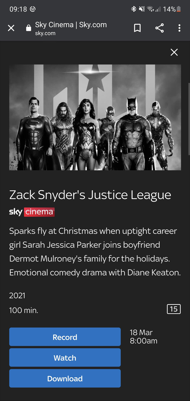 Not loving the synopsis and I thought it was supposed to be  hours long