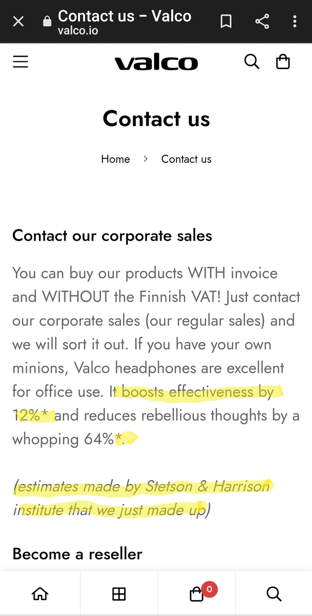 Not only their order confirmation but also their contact sectionat least theyre honest