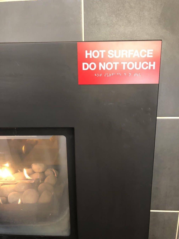 Not sure Braille is appropriate for this sign