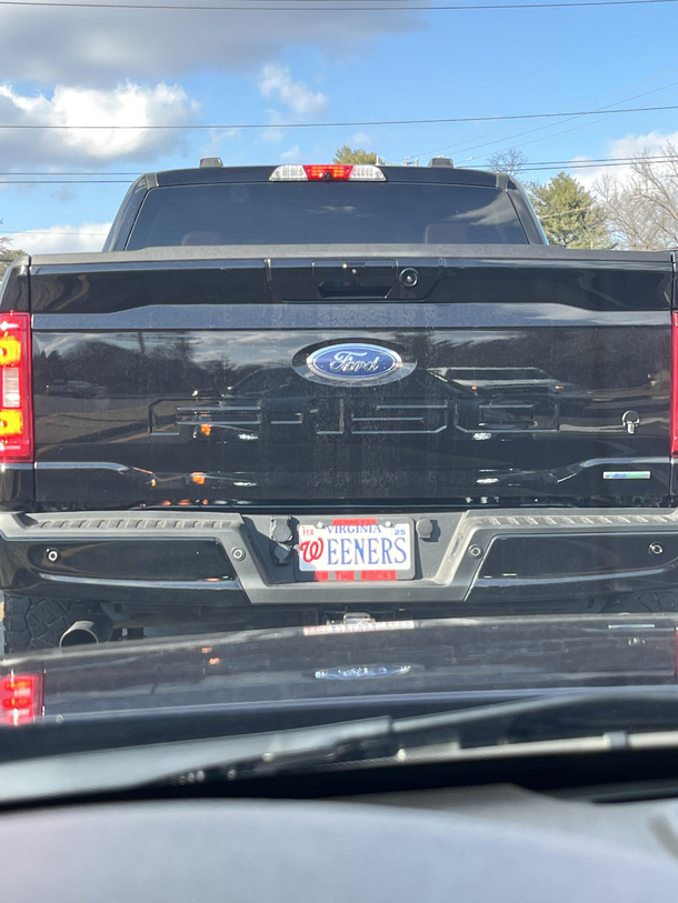 Not sure how this slipped past the DMV but Im not mad about it
