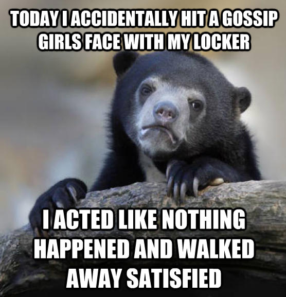 Not sure if I felt like an ass