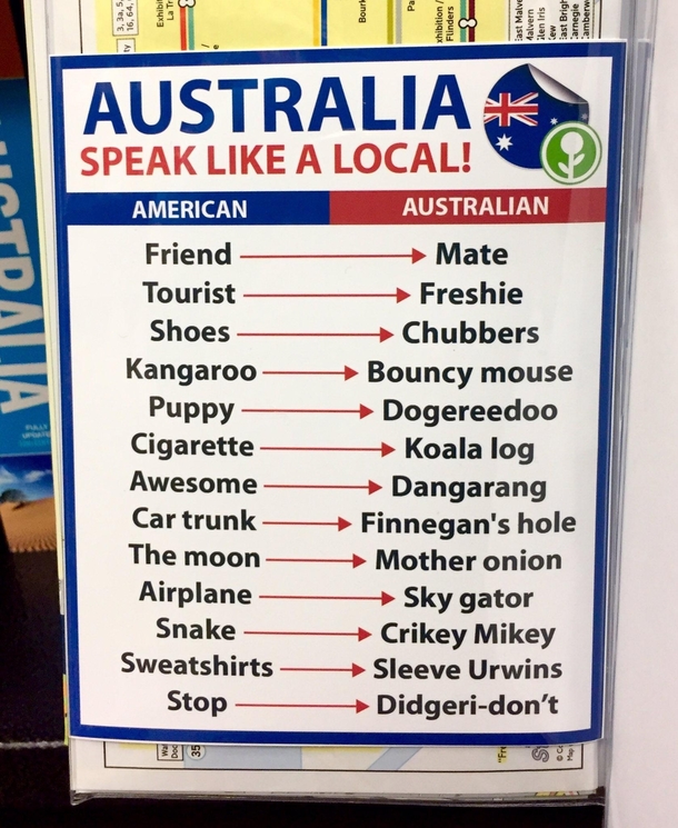 Not sure thats how Australian English works