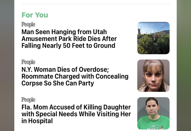 Not sure what my Apple News feed is trying to tell me