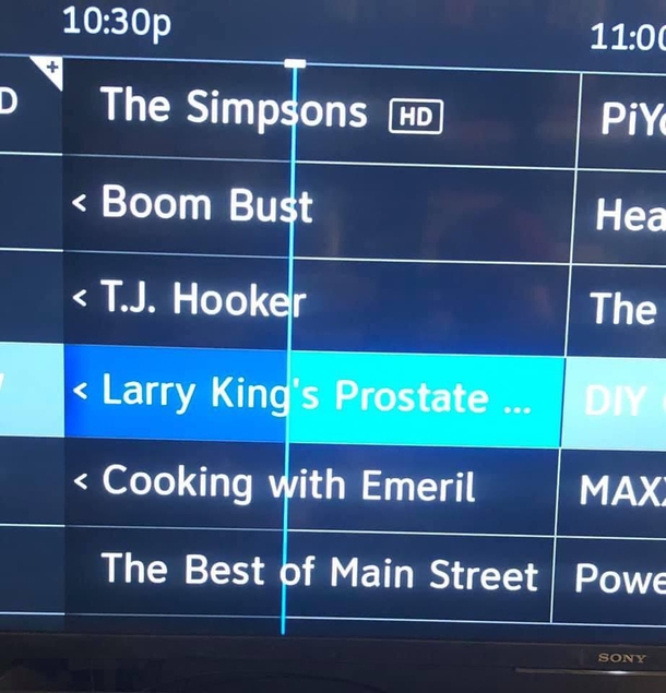 Not sure what to watch but Im pretty sure its not that