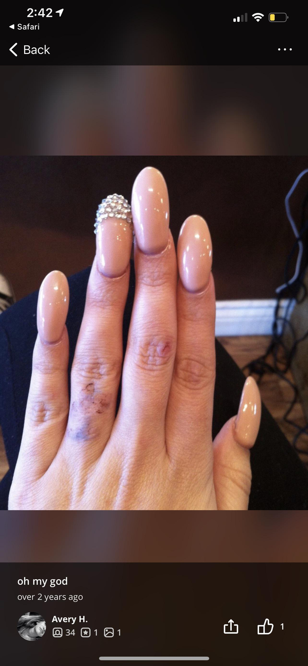 Not sure where to post this but saw this on Yelp for a nail salon in my hometown