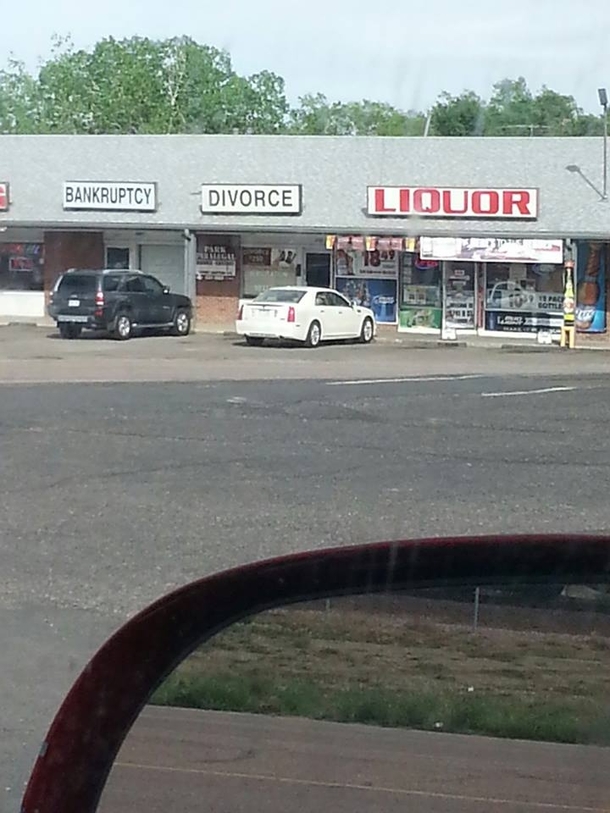 Not Surprised To See These  Stores Next To Each Other