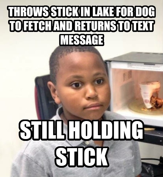 Not the first time multitasking has lead me astray