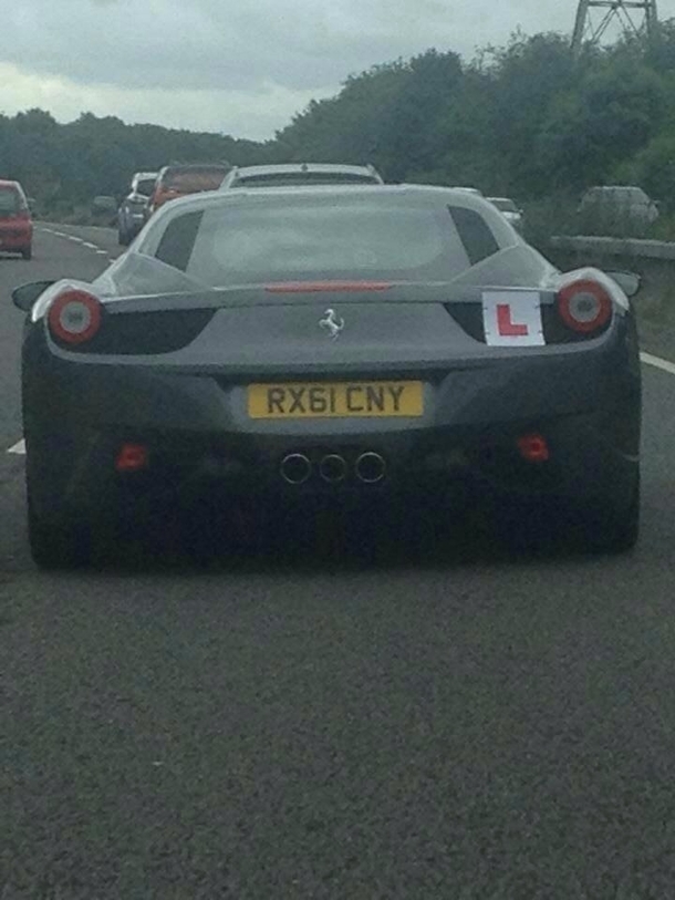 Not the most ideal car to learn to drive in