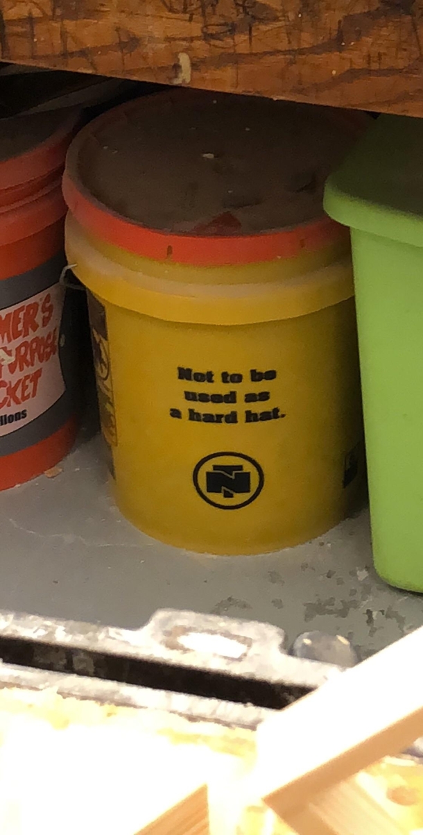 Not to be used as a hard hat