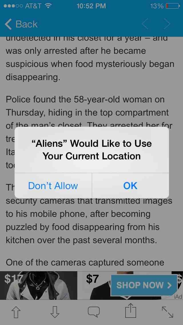 Not today aliensnot today