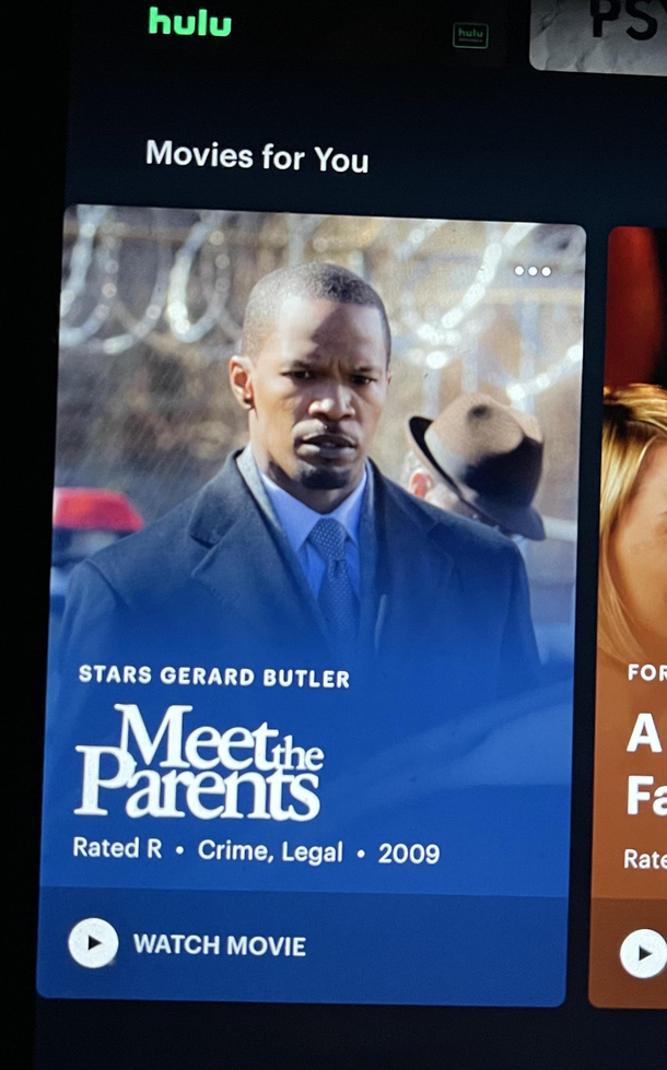 Nothing about this Hulu thumb is correct but I desperately wish it were