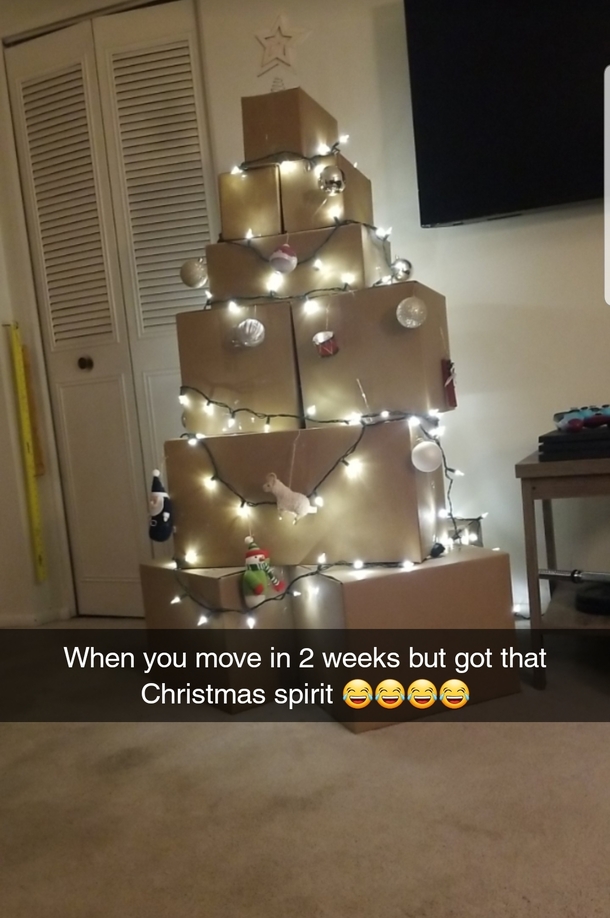 Nothing like moving for the Holidays
