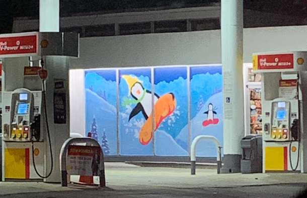 Nothing says Merry Christmas like a penguin flying on a WFT