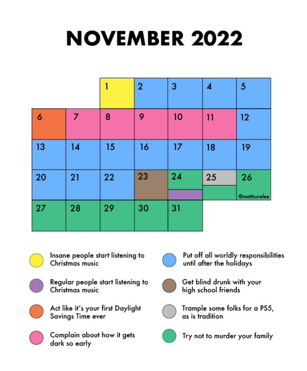November calendar