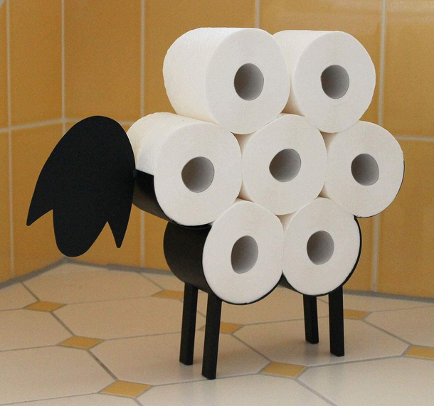 Now that toilet paper is such a luxury you have to find a worthy display for it