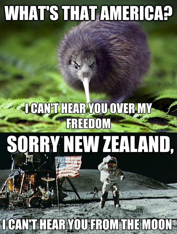 Now that us Americans are awakesorry whats that New Zealand