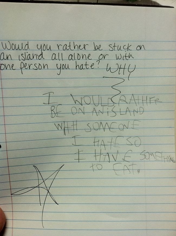 Now thats a forward thinking kid