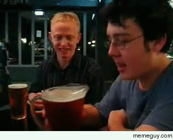 Now thats how you drink a beer