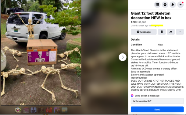 Now thats how you sell a giant skeleton