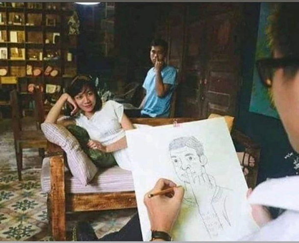 Now thats interesting pose