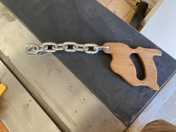 Now when people ask to borrow my chainsaw they wont leave empty handed