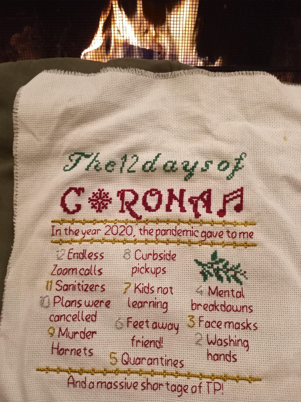 Obviously late but hey  My self-drafted cross stitch pattern