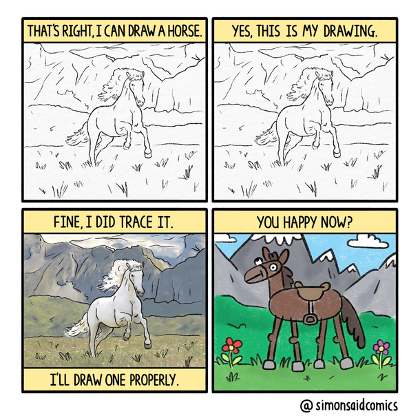 OC Drawing a horse